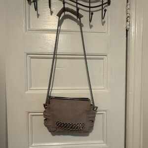 ❤️‍🔥❤️‍🔥 Be & D Elegant Tan with Silver Chain Shoulder Bag